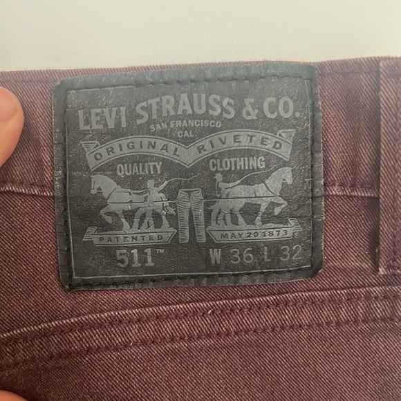 LEVI’S Men’s 511 Jeans Size 36” x 32” - Picture 4 of 7